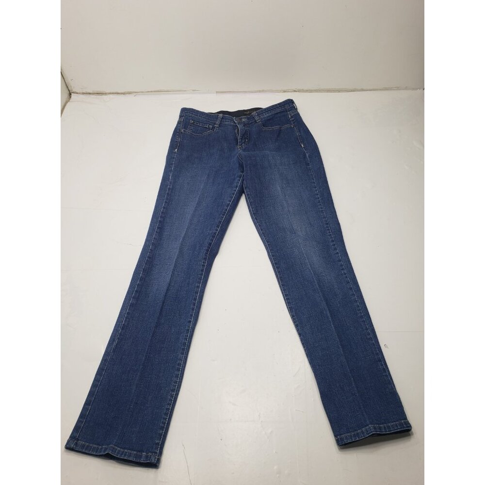 Lee Sinfully Soft Jeans Women’s Straight Leg Mid Rise Denim Blue Jeans 8 Medium